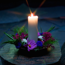 Gay ceremony with a candle